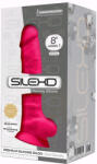 SilexD Dildo Thermo Reactive Silicon cu Memorie Dubla Densitate Roz 20 cm Dildo