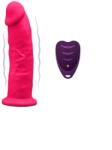 SilexD Vibrator Realist Silexd, Remote Control, 10 Moduri Vibratii, Silicon, USB, Roz, 17.5 cm Vibrator