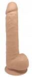 SilexD Dildo Thermo Reactive Silicon cu Memorie Dubla Densitate 38 cm Natural Dildo