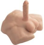 Silexd Apollo Torso Masculin si Dildo Realist Inclus Silexd, Silicon Lichid, Natural