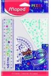 Maped MAPED: Pixel Party vonalzókészlet, műanyag, törhetetlen - 3 db-os