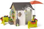 Smoby Házikó kis kertész részére Garden House Smoby kivételesen bővíthető komplett felszereléssel és gazdag előkerttel 24 hó-tól (SM810255-A)