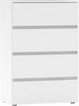 TEMPO KONDELA Comodă, albă, PARMAD Comoda