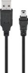 Goobay Cablu USB 2.0 A tata - mini USB B tata, 0.3m, Goobay (CABLE-USB/MUSB-0.3)