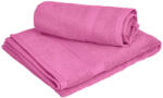  1x prosop de baie CLARYSSE ELEGANCE 70x140 cm + 1x prosop CLARYSSE 60x110 cm 100% bumbac, roz Prosop