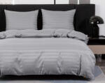  Mikroszálas hotel ágyneműhuzat JASMINE világosszürke - 2 cm csík, hotel stílusú zseb Ágyneműhuzat mérete: 70 x 90 cm | 140 x 200 cm