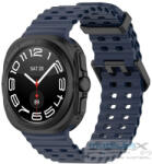 Samsung Galaxy Watch Ultra (47mm) SM-L705, szilikon pótszíj, állítható, hullámos kialakítás, TP IconBand Pro, sötétkék - mobil-box