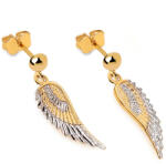 Heratis Forever Angyalszárnyakból készült stekkeres fülbevaló, 9K IZ24530LHR