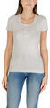 Guess Rövid ujjú pólók CN SS EMBRO SCRIPT LOGO TEE W5YI46 J1314 Bézs EU S