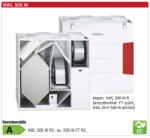 Helios KWL 500 W R Hővisszanyerős központi szellőző, easyControls szabályzással, jobboldali friss levegő csonkkal