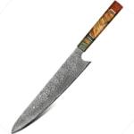 HARAHU Cuțit de bucătărie damasc YO-37573 - Slicer / Multicolor KP37573