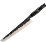 HARAHU Cuțit de bucătărie damasc ZA-37584 - Slicer / Negru / Maro KP37584