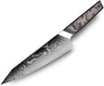  Takeno damaszk konyhakés-Kiritsuke/Fekete/Szürke