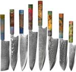  YO-37574 damaszk konyhakés készlet - Multiszínű