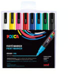 uni Dekormarker 0, 9-1, 3mm, Uni Posca PC-3M 8 db-os készlet (2UPC3M8DB) - toptoner