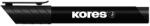 Kores Alkoholos marker, 3-5 mm, kúpos, KORES " K-Marker" , fekete