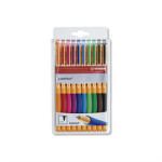 STABILO Rollertoll készlet, 0, 5 mm, STABILO " PointVisco" , 10 különböző szín
