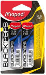 Maped Grafitbél, 0, 5 mm, HB, 2x12 szálas, MAPED " Black Peps"