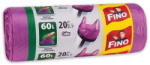 Hewa Szemeteszsák köthető füles 60 literes 20 db/tekercs lila Fino