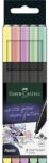 Faber-Castell Tűfilc készlet, 0, 4 mm, FABER-CASTELL " Grip" , 5 különböző pasztell szín