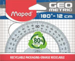Maped Szögmérő, műanyag, 180°, MAPED " Geometric"