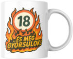  18 és még gyorsulok! születésnapi bögre (18_es_meg_gyorsulok_szuletesnapi_bogre)