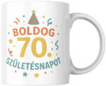  Boldog 70. Születésnapot születésnapi bögre (Boldog_70_Szuletesnapot_szuletesnapi_bogre)