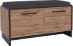 Mobikon Pantofar DTD stejar wotan negru Amondi 96x45x45 cm (0000400441) Pantofar