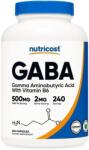 Nutricost GABA + Vitamin B6, 240 капсули, Nutricost (67279 (412101) NC)