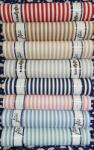 SABAEV Bumbac Satinat 100% Engross - Latiime 240 cm, Lungime 30 ml, Ideal pentru Lenjerii de Pat și Proiecte Textile dungi