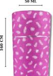  Material Nanghin Inlet Engros 100% Bumbac - 160 cm Latime, 50 ml, 180 gr/mp2 - Fulgi Roz pentru Perne, Burdufuri si Sacose