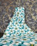  Bumbac Satinat 100% Engross - Latiime 240 cm, Lungime 30 ml, Ideal pentru Lenjerii de Pat și Proiecte Textile 100259 turcoaz