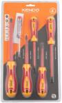 Kendo VDE szigetelt csavarhúzó készlet 5+1r. SL+PH+fázisceruza No. 20483 (20483)
