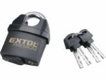 Extol Premium biztonsági lakat, levágás elleni védelemmel, festett, vízálló, 4db kulcs; 60mm