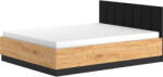  Ágy 160×200 ARSA 14B arany craft tölgy + fekete