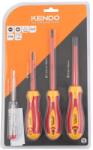 Kendo VDE szigetelt csavarhúzó készlet 3+1r. SL+PH+fázisceruza No. 20481 (20481) - solnaiparcikk