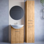  Fürdőszoba bútor tükörrel NEPPA LONG artisan laminált