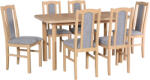  Asztal WENUS 2 P sonoma tölgy laminált + szék TASS 7 (6 db) sonoma / 1B