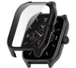 gigapack Műanyag keret (ütésálló + kijelzővédő üveg) FEKETE Amazfit GTS 4 ' csomagolás' (GP-138276) (GP-138276)