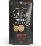 Schesir 12x80g Schesir After Dark Velvet Mousse csirke & marha nedves macskatáp