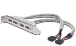 ASSMANN USB Slot Bracket cable, 4x type A-2x10pin IDC (AK-300304-002-E) - primatinta