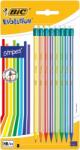 BIC Creioane HB din grafit, cu radiera, Evolution Stripes, blister 8 buc/set BIC 942077 (942077)