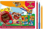BIC Set de colorat BIC Kids, 12 markere de colorat Visa, 12 creioane colorate Evolution, 12 creioane cerate Plastidecor, 2 carti de colorat 511040 Carte de colorat
