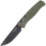  Összecsukható kés, SRM 255L-GP, G10 fogantyú, 10Cr15MoV acél, zöld