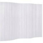 VidaXL Bambusz paraván, fehér, 250 x 165 cm (241670)