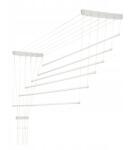 Kadax Mennyezeti ruhaszárító, Kadax, 6 rúd, 110 cm, Fehér (27313) Ruhaszárító
