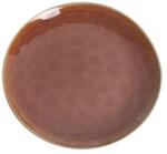  IRIS kerámia tányér barna 21, 4x2, 7cm 171178 (171178)