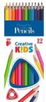 ICO Creative Kids: Háromszögletű színes ceruza - 12 db-os