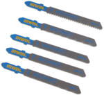 IRWIN TOOLS Set de lame pentru fierăstrău pendular cu 5 piese, prindere tip T, pentru metal HSS (IW1014110)