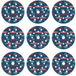 Bosch EXPERT O780 Foil Tépőzáras csiszolótárcsa készlet 9 részes 125 mm kerámiaszemcsés (2608902407)